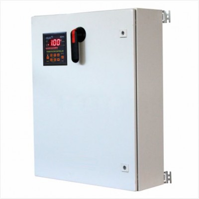 25 KVar Automatic power factor correction panel with capacitor banks for 400-600 Amps.